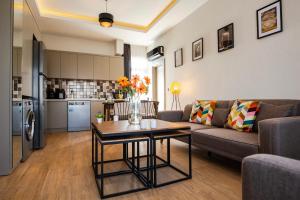 Kuchyň nebo kuchyňský kout v ubytování First Class by Antalya Suites