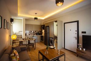 Kuchyň nebo kuchyňský kout v ubytování First Class by Antalya Suites