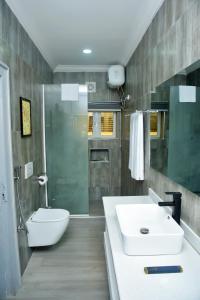 A bathroom at The Hague Maitama