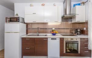 Kuchyň nebo kuchyňský kout v ubytování Stunning Apartment In Njivice With Wifi + 14 fotografií