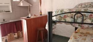 a bedroom with a bunk bed and a sink at Apartamentos Agosto in Nueva Galia
