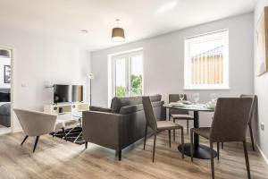 Posezení v ubytování Contemporary 2 Bedroom Home in York