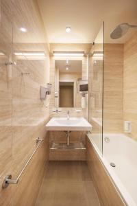 Koupelna v ubytování Ametyst Hotel Praha
