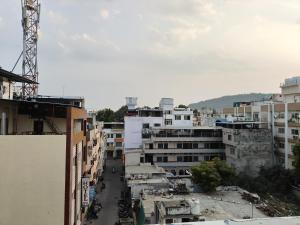 an overhead view of a city street with buildings at The Grand Uddhav- A Boutique Hotel in Udaipur