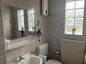 Koupelna v ubytování Ferienwohnung 2 Am Petersberg + 8 fotografií