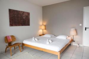 Postel nebo postele na pokoji v ubytování Casa Isabella App 2403