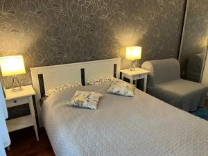 Ένα ή περισσότερα κρεβάτια σε δωμάτιο στο Apartament Turkus