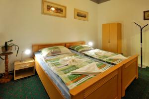 Letto o letti in una camera di Hotel Kovarna