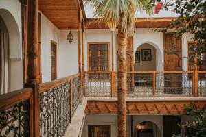 Balkón nebo terasa v ubytování Riad Djebel