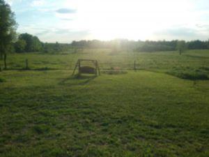 a grassy field with an object in the middle at Beach Mirage Suites , Rm #4 in Brook Park