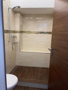 Koupelna v ubytování Hotel Krone