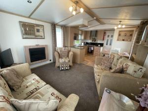 Posezení v ubytování Letham Feus Caravan Park leven Fife Scotland