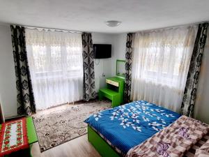 Ένα ή περισσότερα κρεβάτια σε δωμάτιο στο Casa Emiral Voroneț