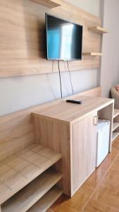 TV a/nebo společenská místnost v ubytování Hotel Ceka