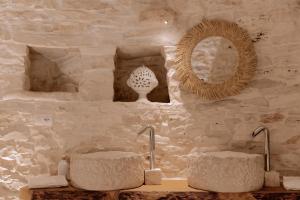 Koupelna v ubytování Trullo Amiura B&B