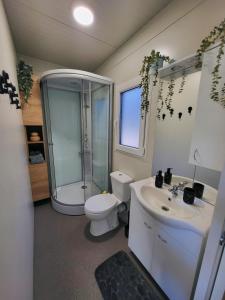 Ένα μπάνιο στο Mobile home Maresol