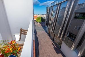 a view from the balcony of a building at Calas Beach Corralejo in Corralejo
