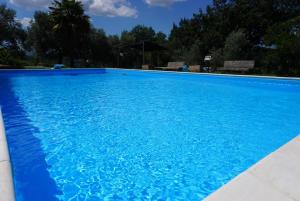 a large blue swimming pool at Eden - Nel Cuore Della Natura in Compignano