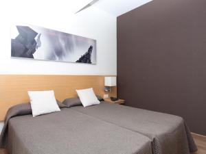 Postel nebo postele na pokoji v ubytování Hotel Sagrada Familia