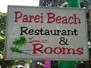 Certifikát, hodnocení, plakát nebo jiný dokument vystavený v ubytování Parei Beach Inn