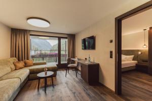 TV o dispositivi per l'intrattenimento presso Hotel Weisseespitze