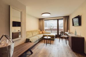 TV o dispositivi per l'intrattenimento presso Hotel Weisseespitze