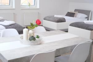 Krevet ili kreveti u jedinici u okviru objekta Apartmány Na Kovárně Rájov