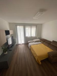 TV a/nebo společenská místnost v ubytování Appartamento Panorama 1