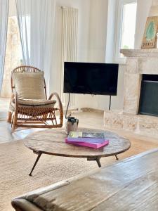 A television and/or entertainment centre at Trullo Falco