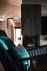 Ruang duduk di Chalet Yak Häusl - Sauna & Whirlpool