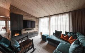 Posezení v ubytování Chalet Yak Häusl - Sauna & Whirlpool