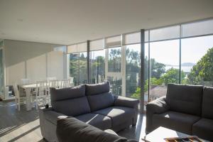 A seating area at Casa en Tarela, Porto do Son