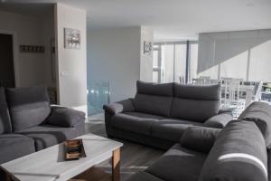 A seating area at Casa en Tarela, Porto do Son