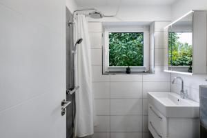 Koupelna v ubytování Ferienwohnung Glücksmomente