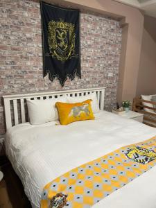 Ein Bett oder Betten in einem Zimmer der Unterkunft 鹿莫思 Lumos