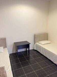 Voodi või voodid majutusasutuse Tagalradia Hostel toas