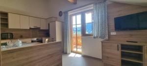 Kuchyňa alebo kuchynka v ubytovaní Appartement Grubhof
