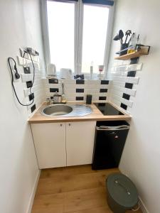 Kuchyň nebo kuchyňský kout v ubytování La Fabrique - Vue mer - Stationnement gratuit