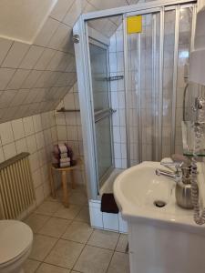 Koupelna v ubytování Apartmenthaus - Haus am Schultal,