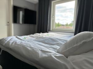 Postel nebo postele na pokoji v ubytování Hotel Lapland River