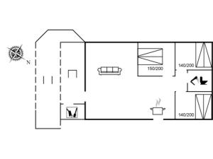 Půdorys ubytování Holiday Home Birgid - 900m from the sea by Interhome