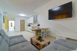 a living room with a couch and a table at Apartmani Maka in Senj