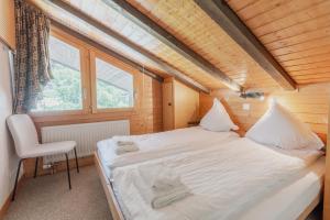 Postel nebo postele na pokoji v ubytování Charmant duplex à 3min des remontées mécaniques