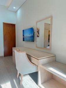 TV a/nebo společenská místnost v ubytování Jonsen Homestay