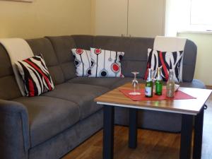 Posezení v ubytování Ferienwohnung Scarlett