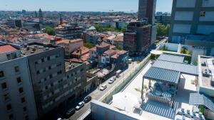 an aerial view of a city with buildings at Acta The Clover in Porto