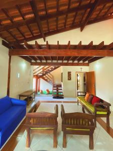 Posezení v ubytování Rancho Sossego - Casa a 100m do Lago Corumbá IV