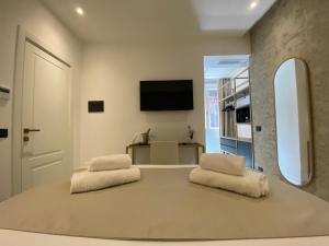 TV a/nebo společenská místnost v ubytování Suite Croce