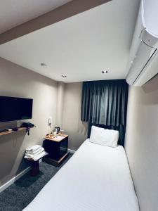 a hotel room with a bed and a television at Taksim REXEE Istanbul Istiklal Hotel in Istanbul