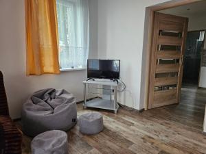 TV a/nebo společenská místnost v ubytování Agroturystyka u Heleny